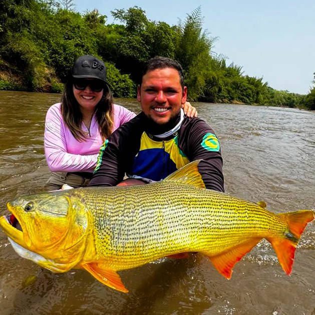 Cliente com peixe